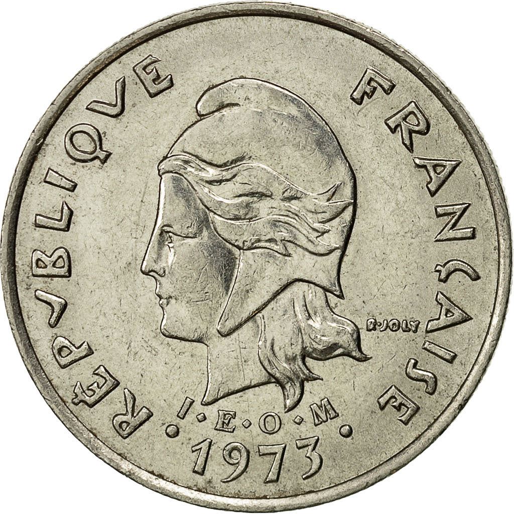 New Caledonia 10 Francs Coin 1972 - 2005 KM 11