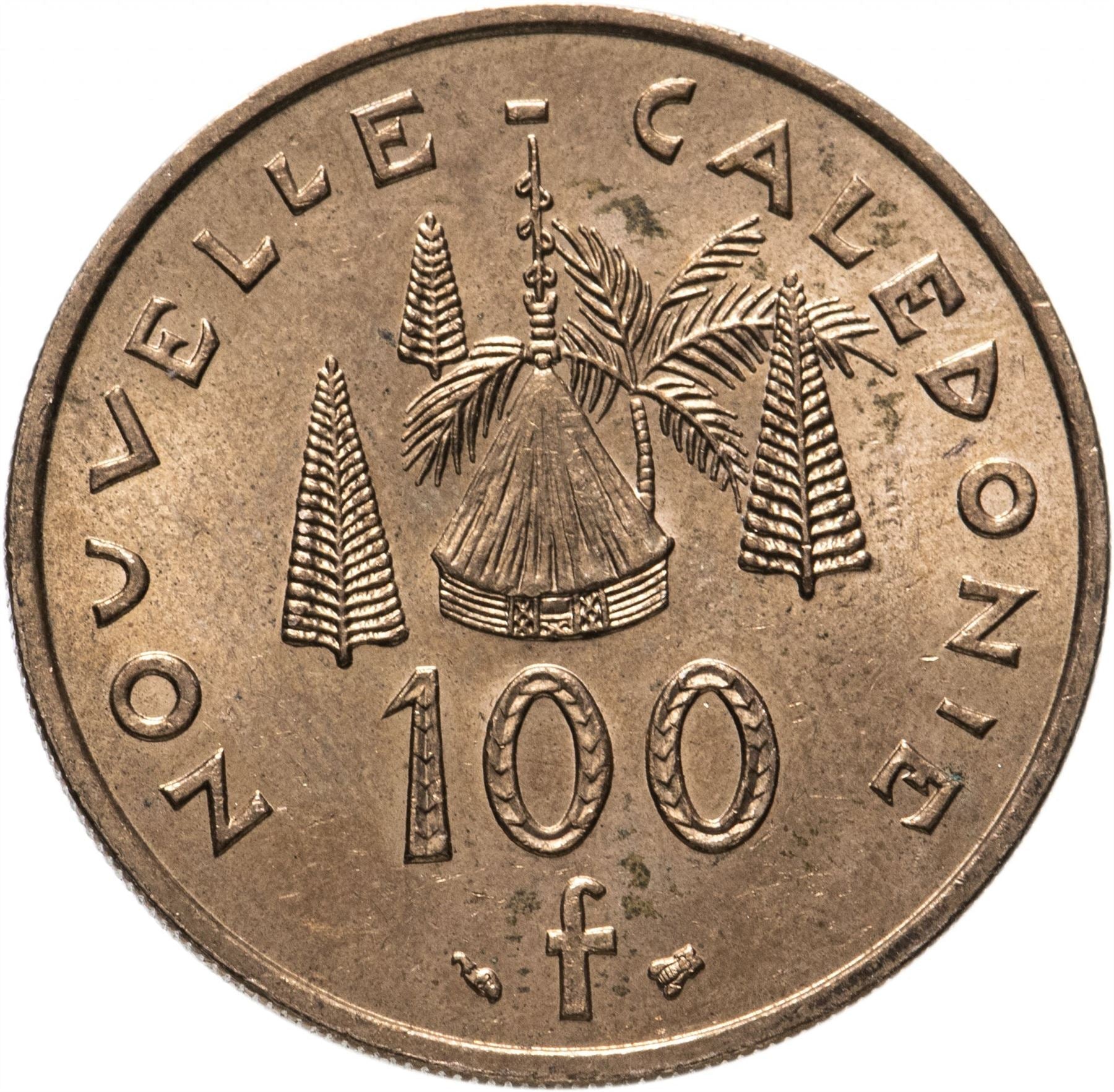 New Caledonia 100 Francs Coin 1976 - 2005 KM 15