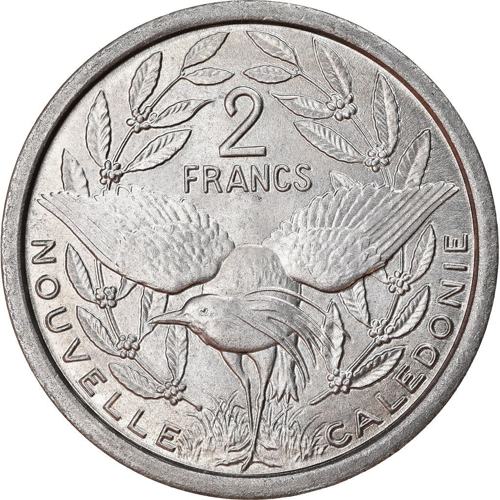 New Caledonia 2 Francs Coin 1971 KM 9