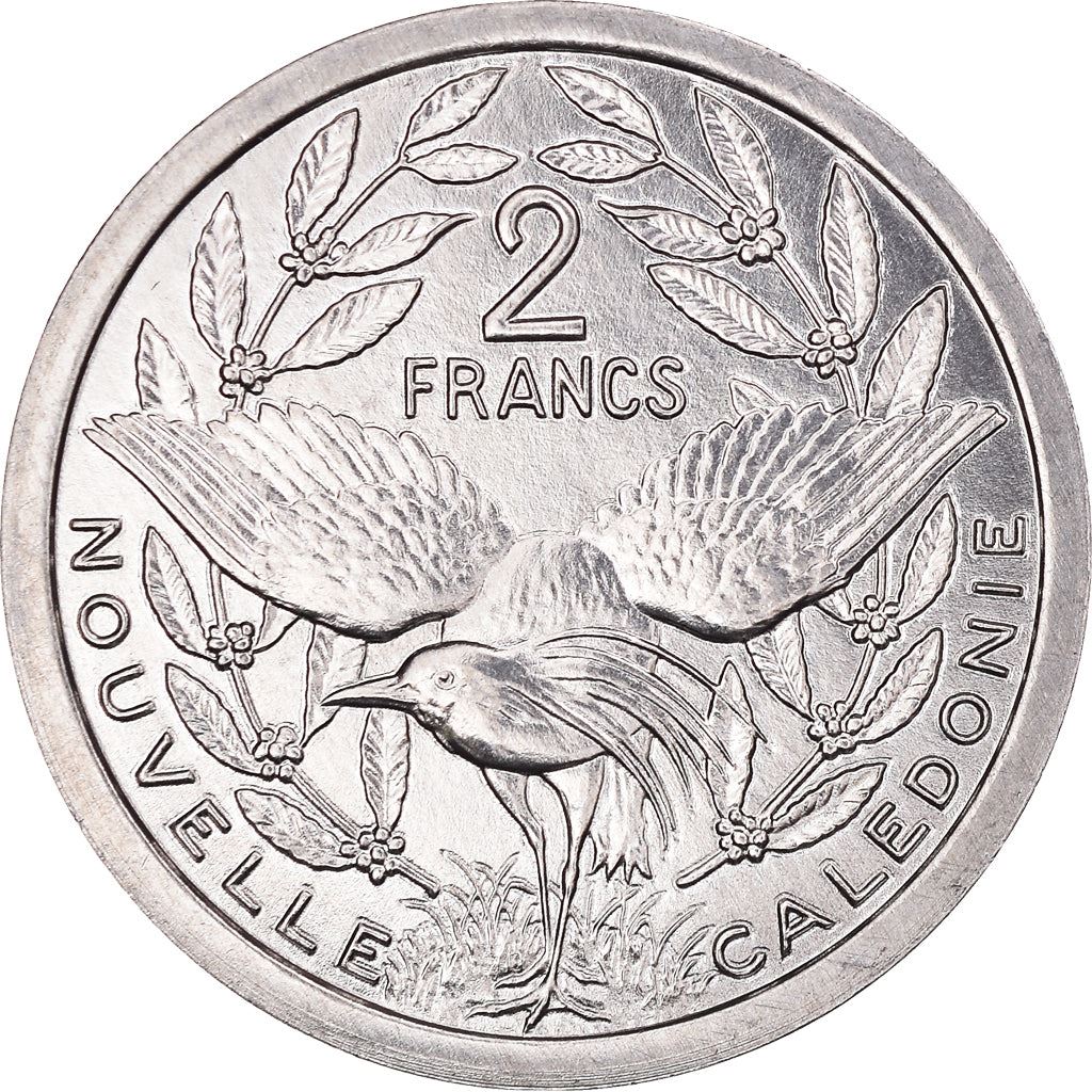 New Caledonia 2 Francs Coin 1973 - 2020 KM 14