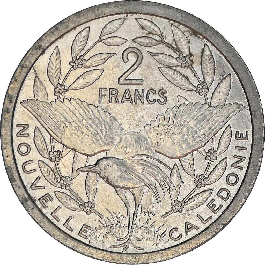 New Caledonia 2 Francs Coin 1973 - 2020 KM 14