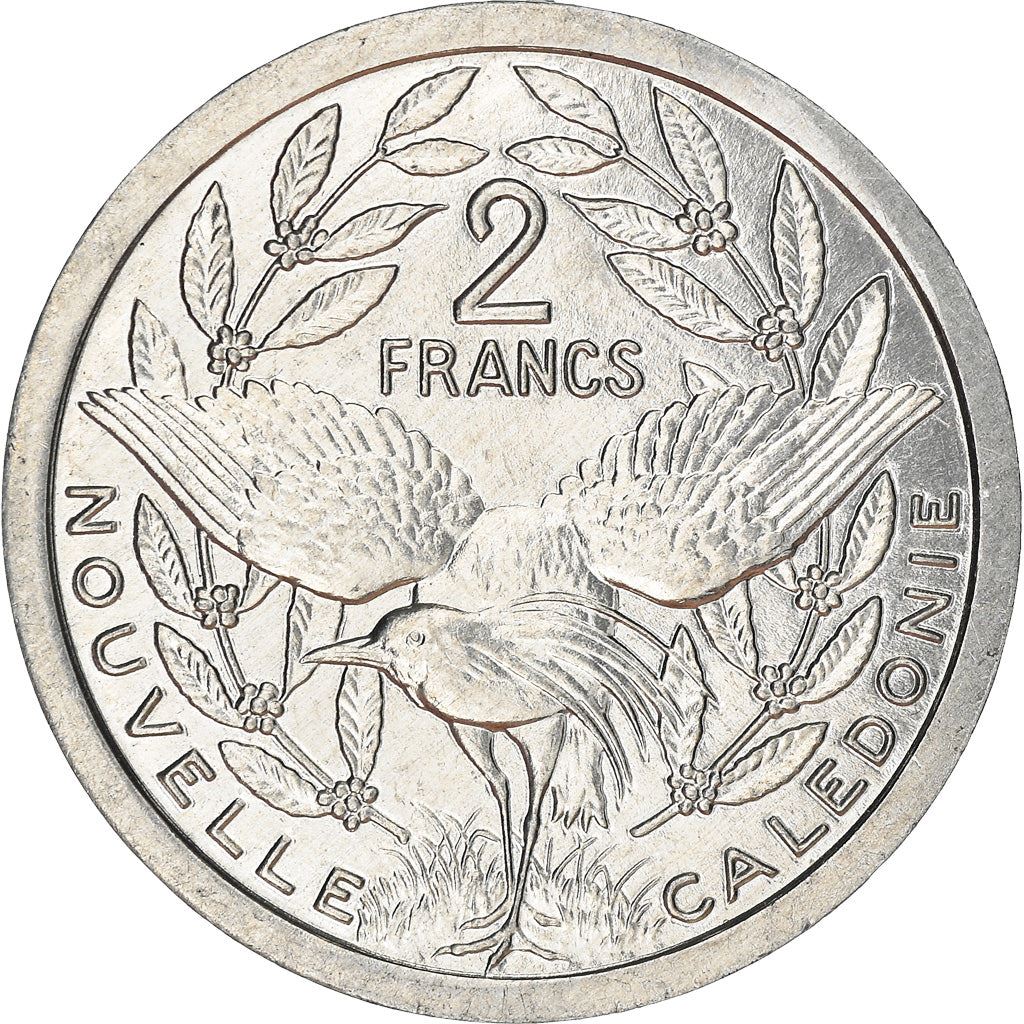 New Caledonia 2 Francs Coin 1973 - 2020 KM 14