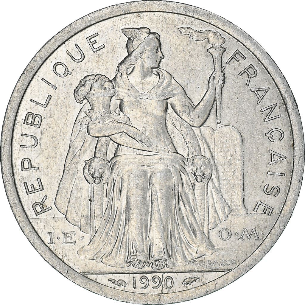 New Caledonia 2 Francs Coin 1973 - 2020 KM 14