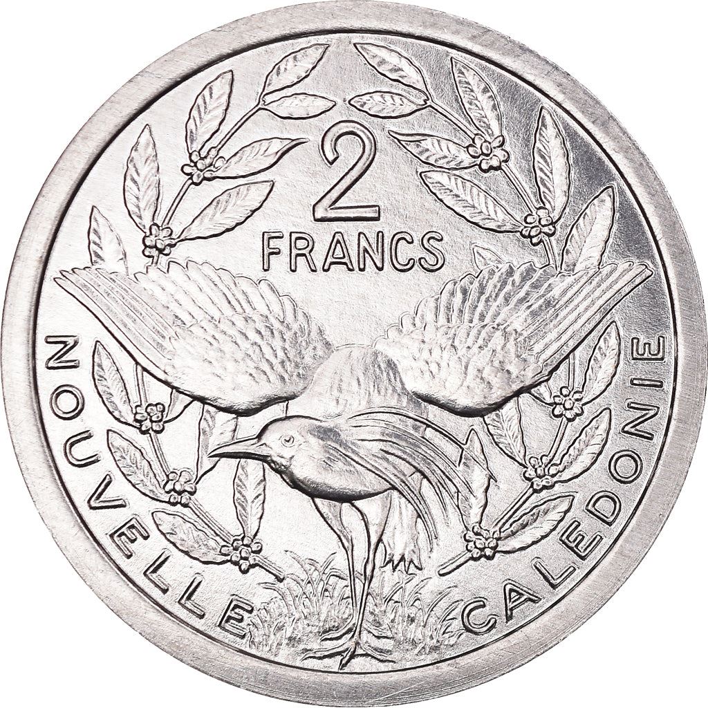 New Caledonia 2 Francs Coin 1973 - 2020 KM 14