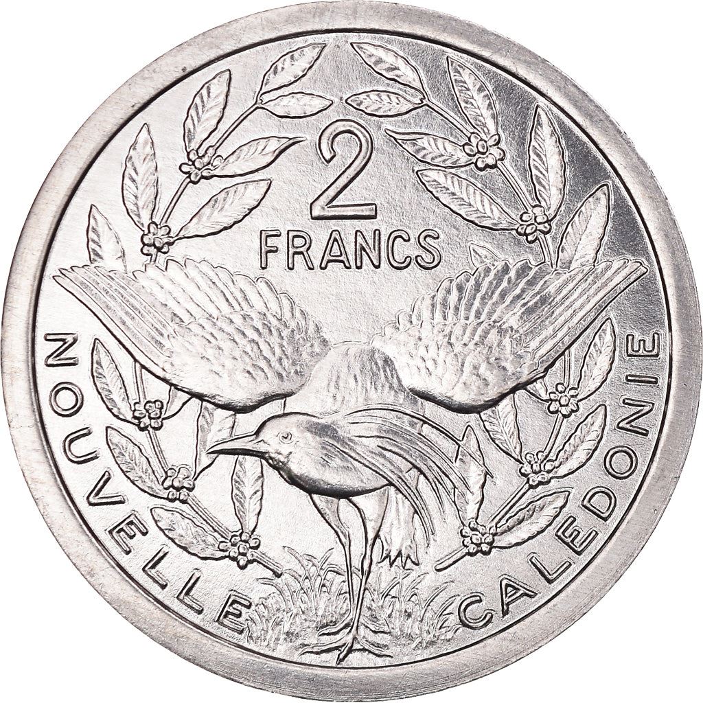 New Caledonia 2 Francs Coin 1973 - 2020 KM 14