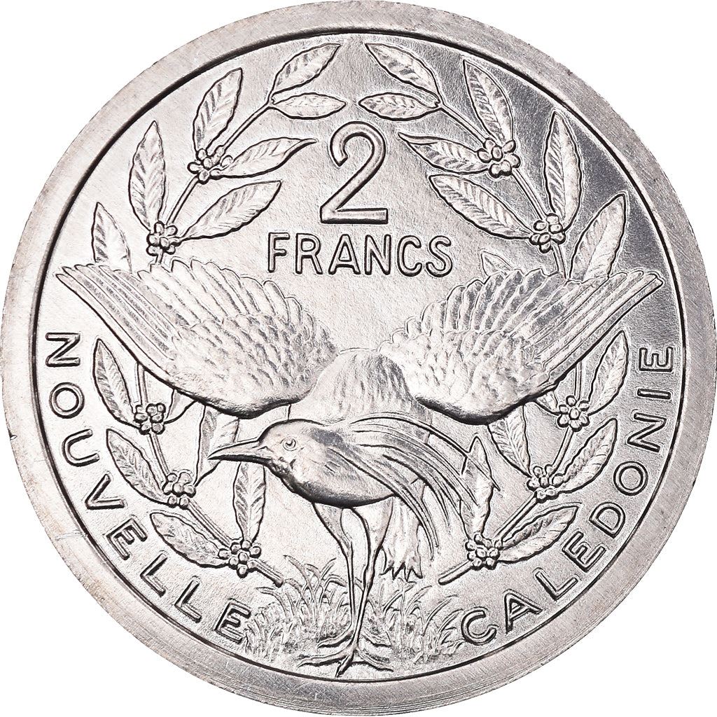 New Caledonia 2 Francs Coin 1973 - 2020 KM 14