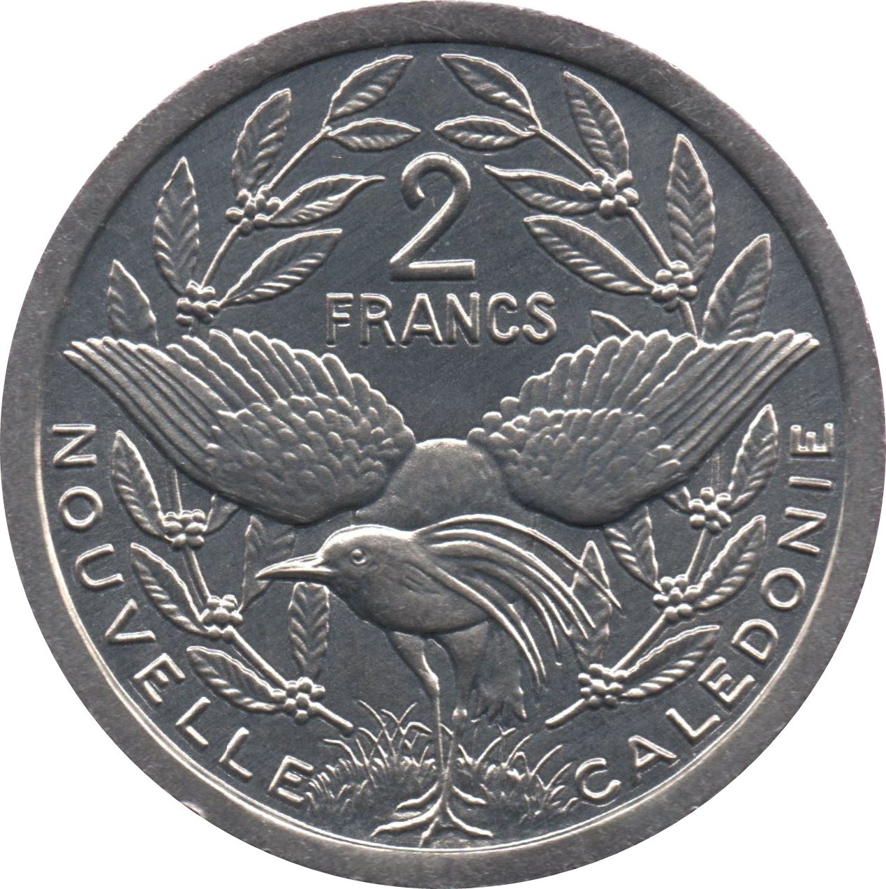 New Caledonia 2 Francs Coin 1973 - 2020 KM 14