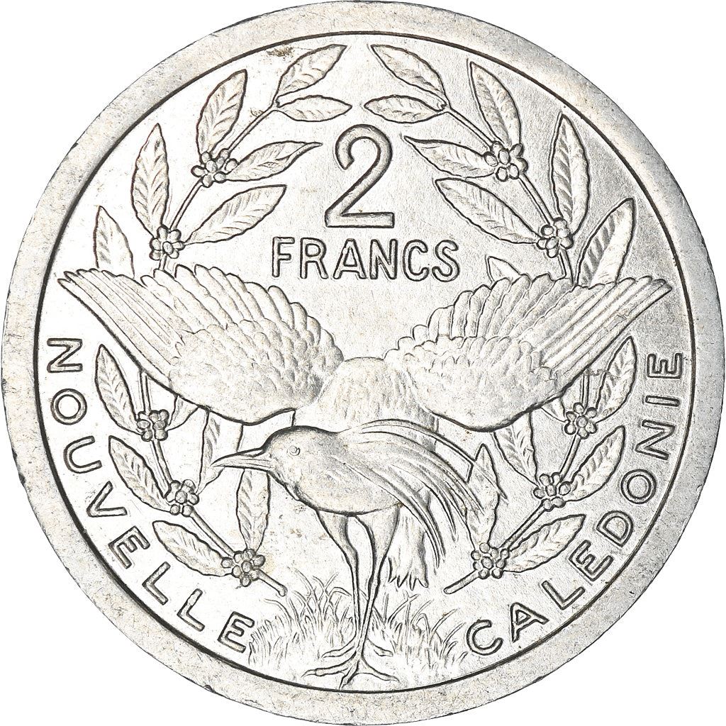 New Caledonia 2 Francs Coin 1973 - 2020 KM 14