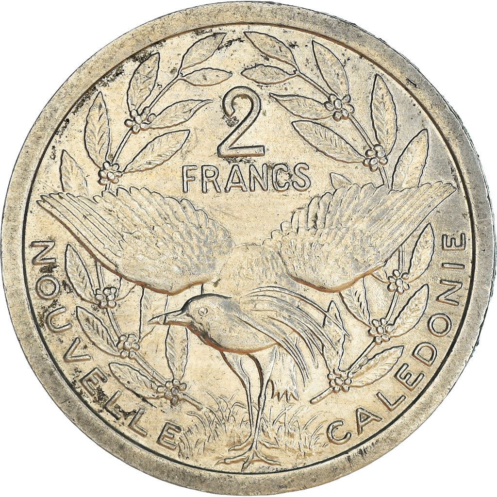 New Caledonia 2 Francs Coin 1973 - 2020 KM 14