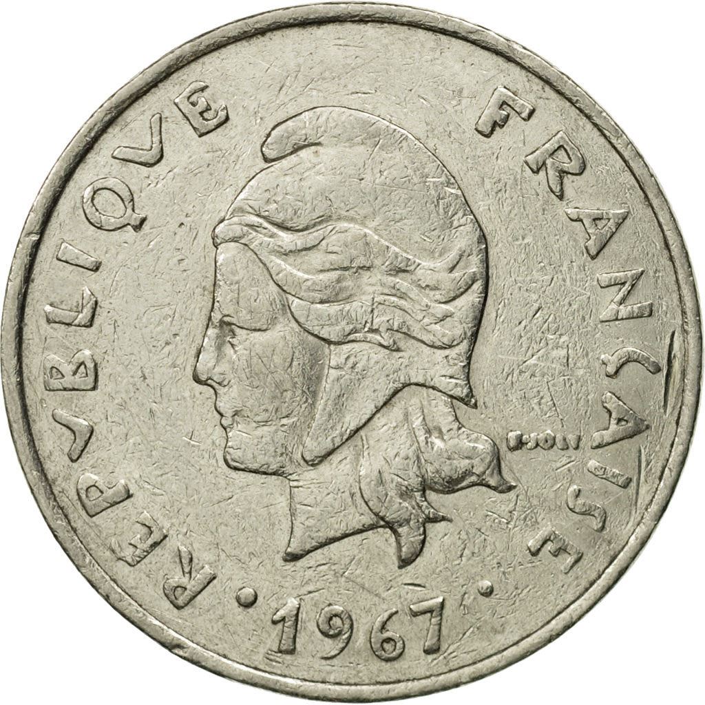 New Caledonia 20 Francs Coin 1967 - 1970 KM 6