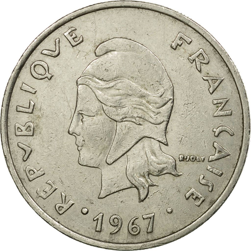 New Caledonia 20 Francs Coin 1967 - 1970 KM 6