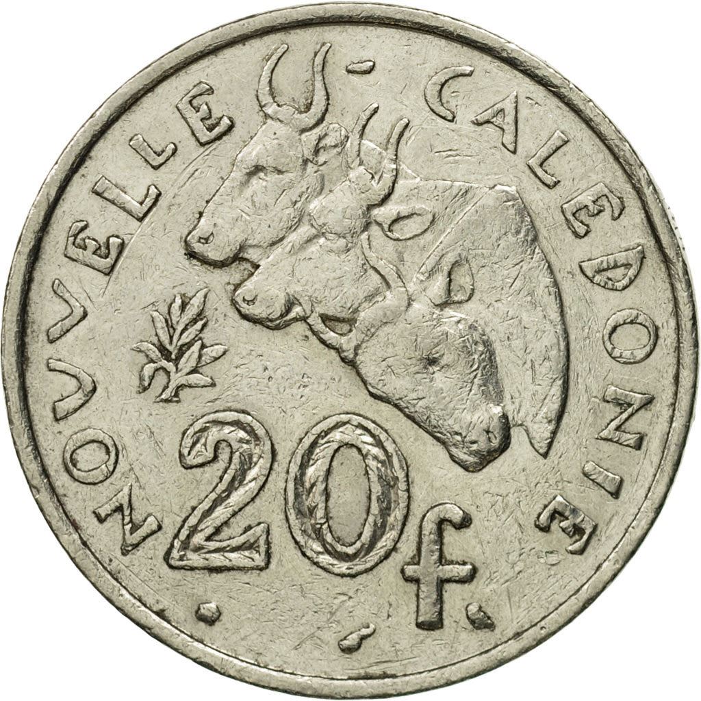 New Caledonia 20 Francs Coin 1967 - 1970 KM 6