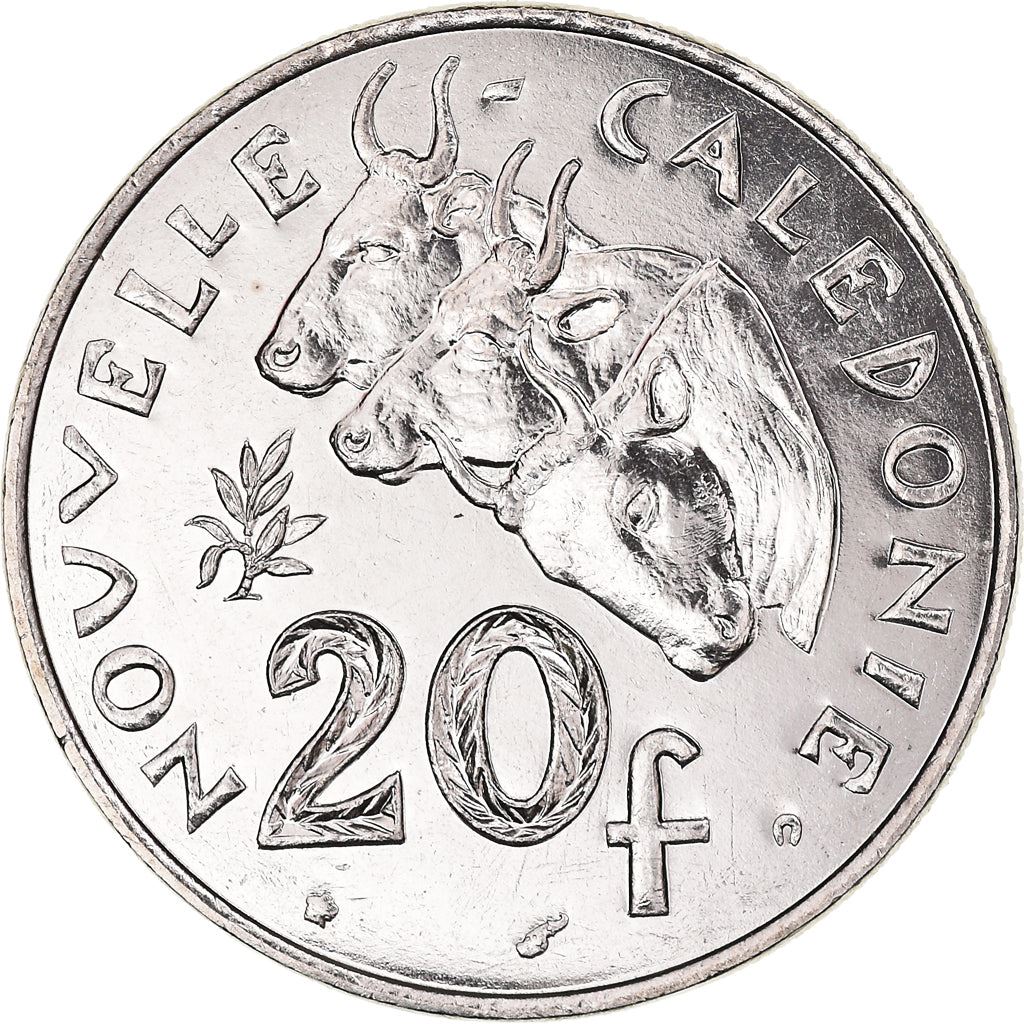 New Caledonia 20 Francs Coin 1972 - 2005 KM 12