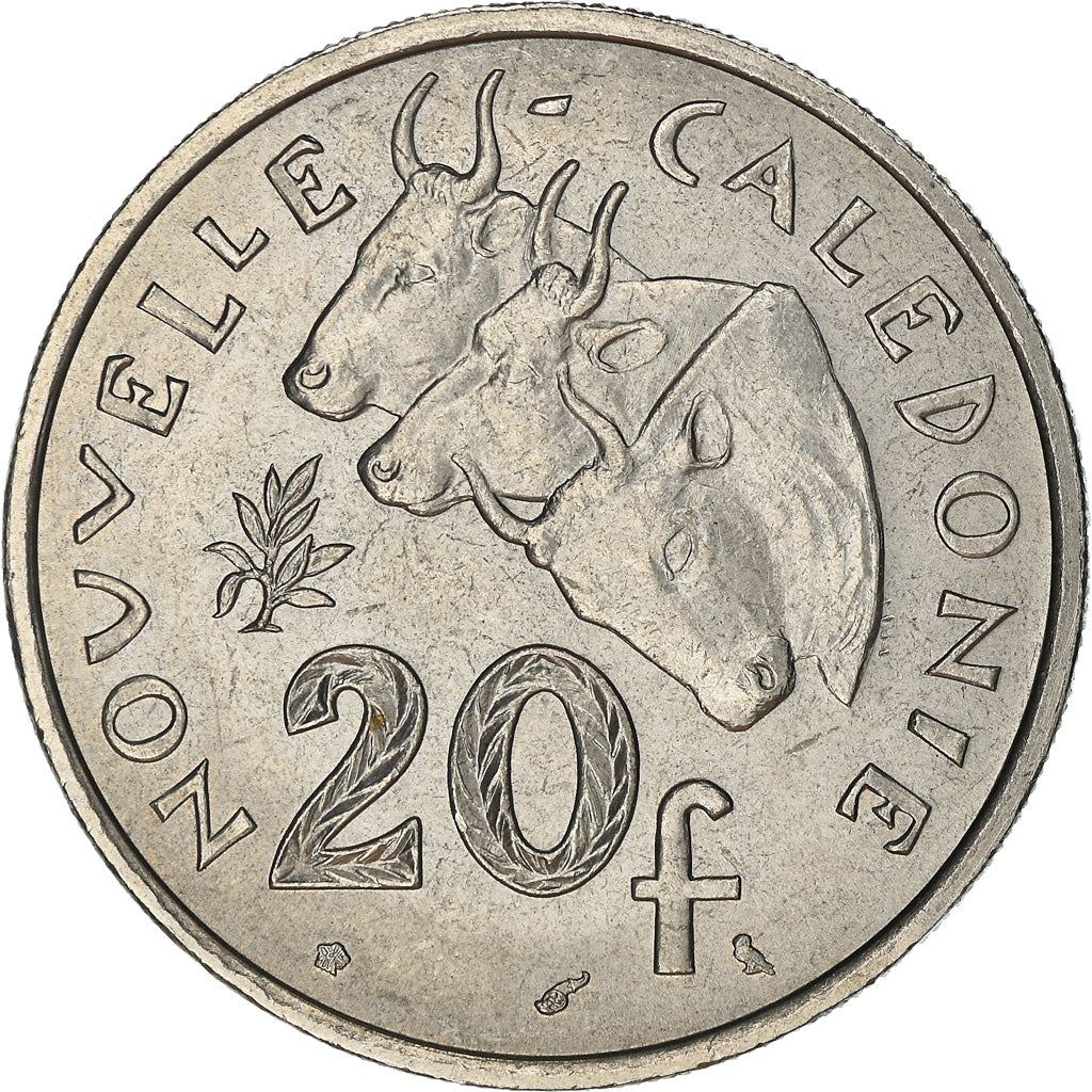 New Caledonia 20 Francs Coin 1972 - 2005 KM 12