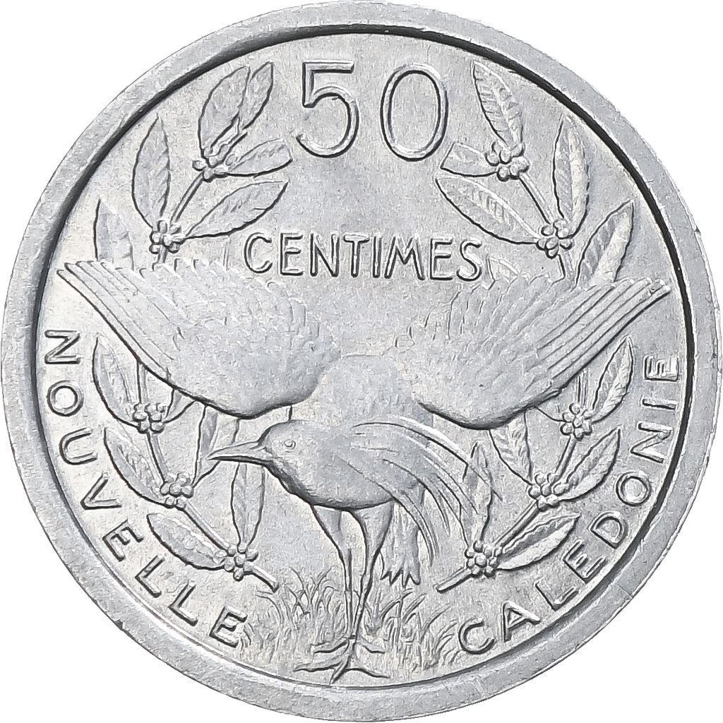 New Caledonia 50 Centimes Union Française Coin 1949 KM 1