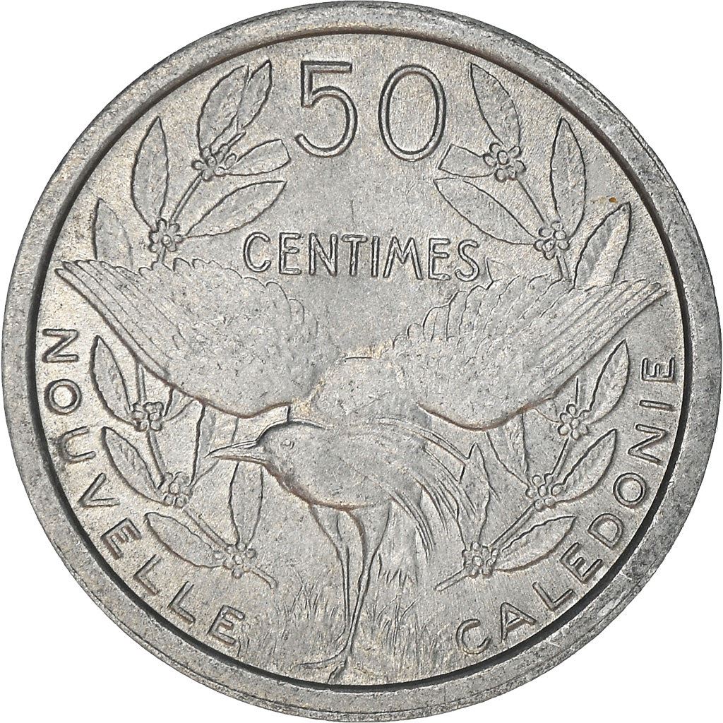 New Caledonia 50 Centimes Union Française Coin 1949 KM 1