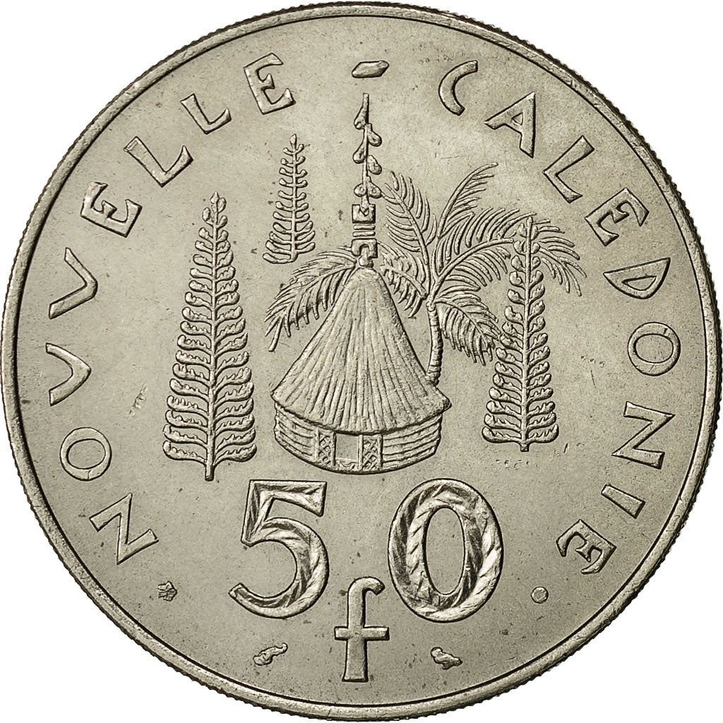 New Caledonia 50 Francs Coin 1967 KM 7