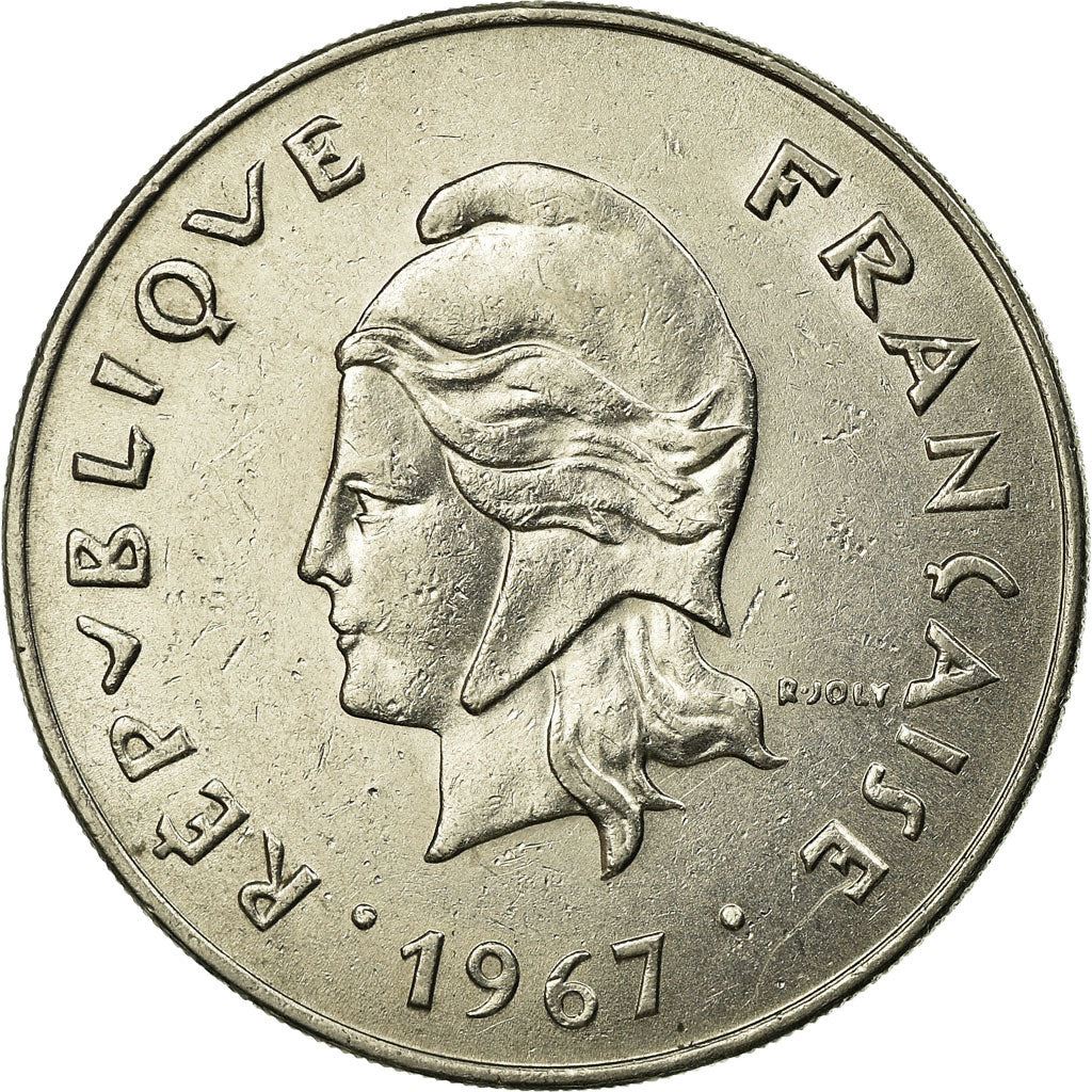 New Caledonia 50 Francs Coin 1967 KM 7