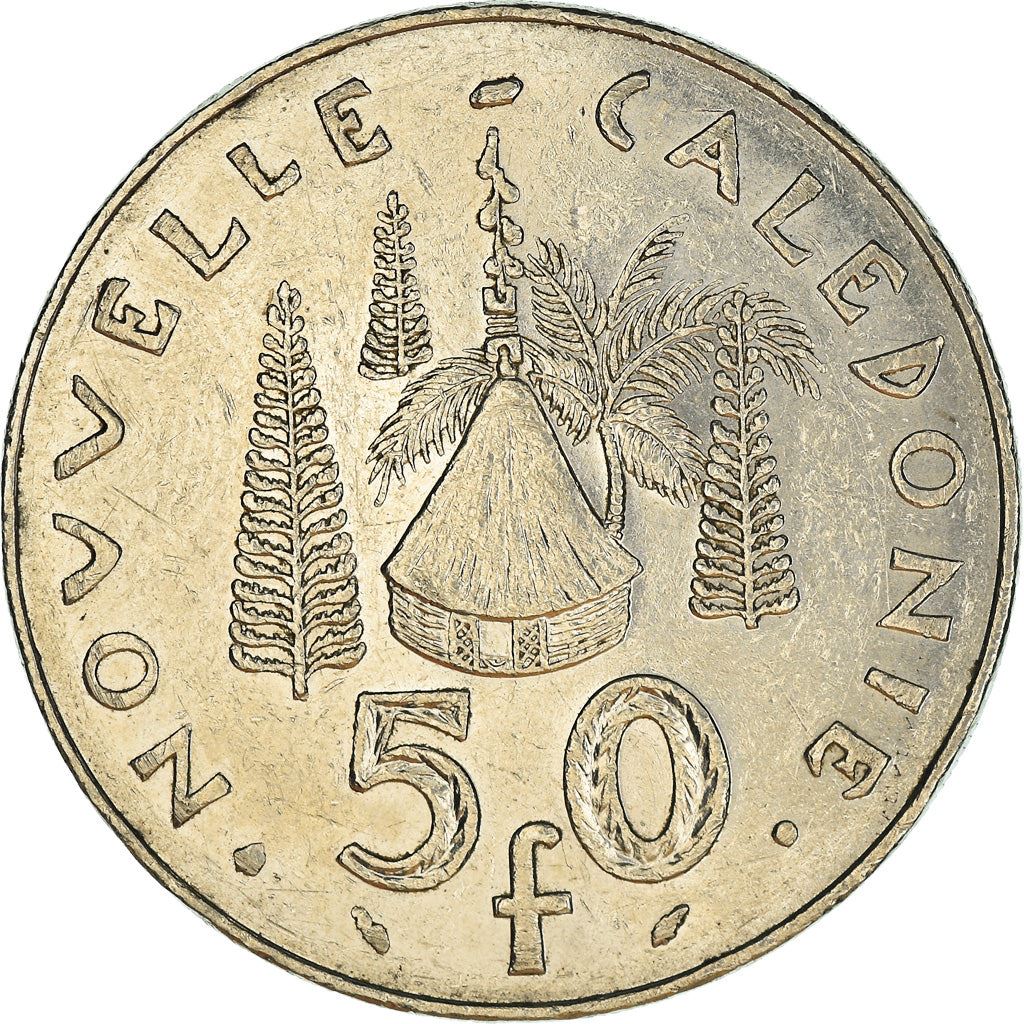 New Caledonia 50 Francs Coin 1972 - 2005 KM 13