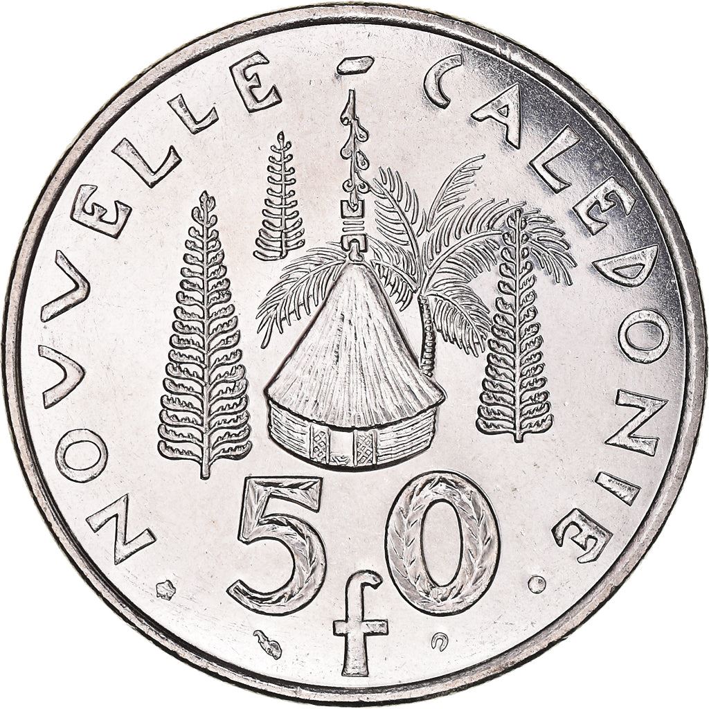 New Caledonia 50 Francs Coin 1972 - 2005 KM 13