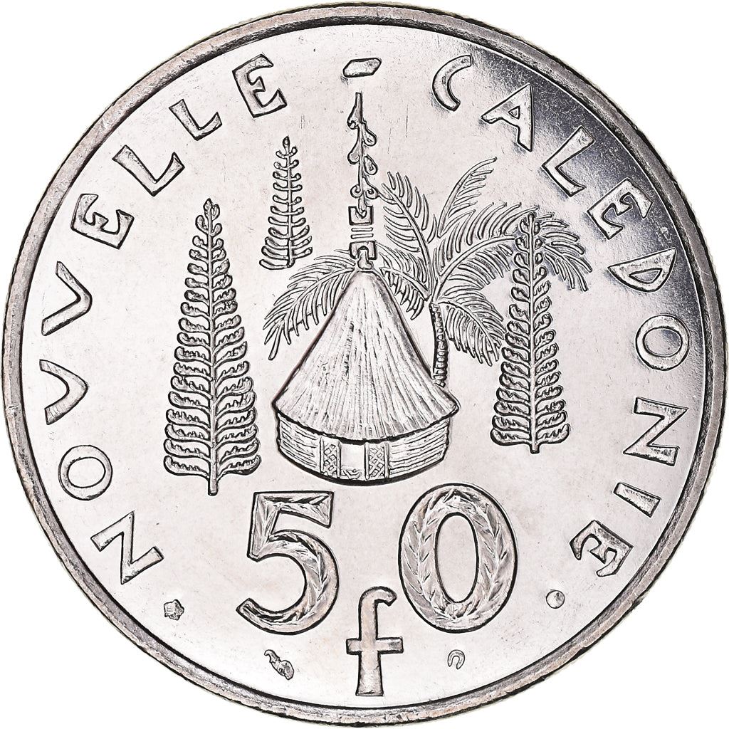 New Caledonia 50 Francs Coin 1972 - 2005 KM 13