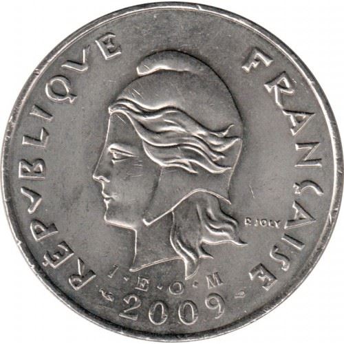 New Caledonia 50 Francs IEOM Coin 1972 - 2005 KM 13