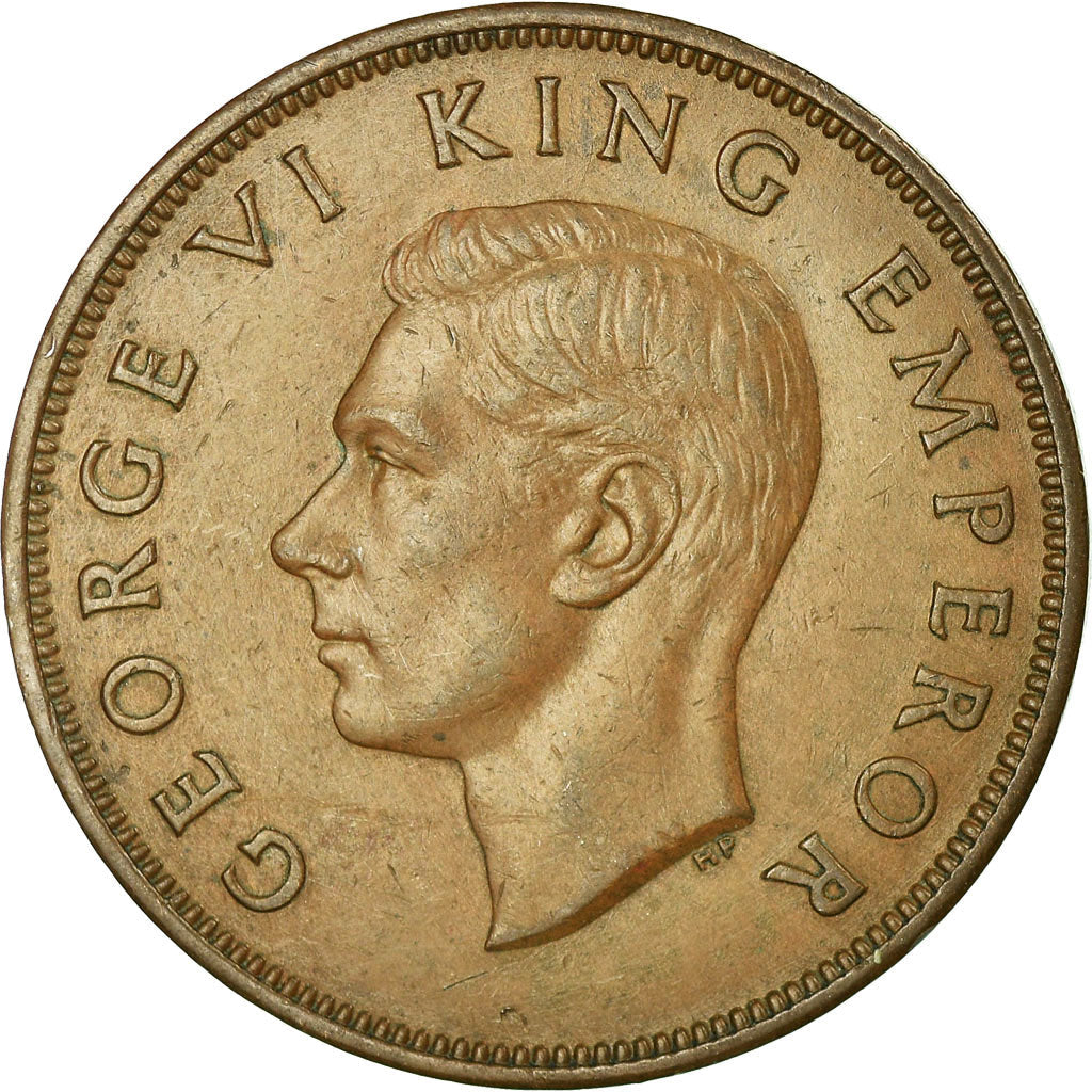 New Zealander 1 Penny Coin | King George VI | Tui Bird | KM13 | 1940 - 1947