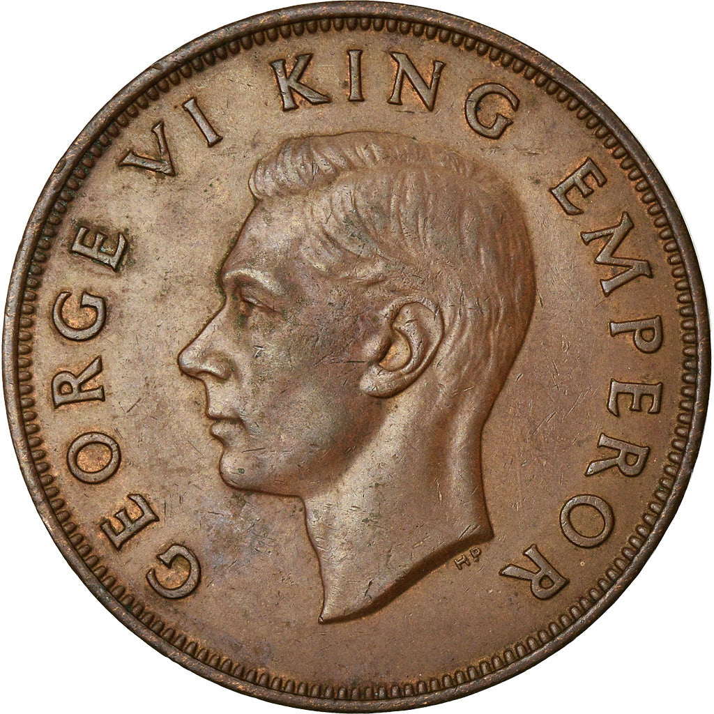 New Zealander 1 Penny Coin | King George VI | Tui Bird | KM13 | 1940 - 1947