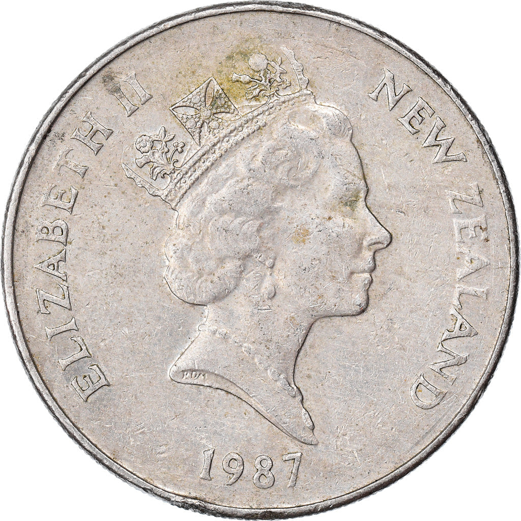 New Zealander 20 Cents Coin | Queen Elizabeth II | Kiwi Bird | KM62 | 1986 - 1989