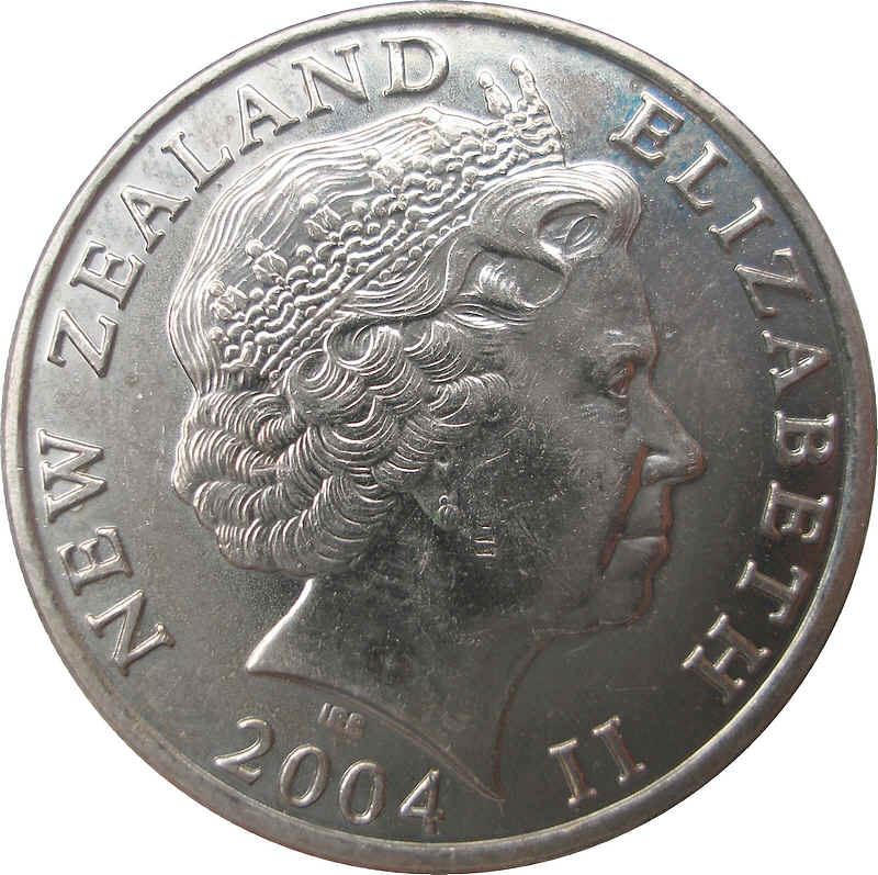 New Zealander 20 Cents Coin | Queen Elizabeth II | Maori Carving | KM118 | 1999 - 2006