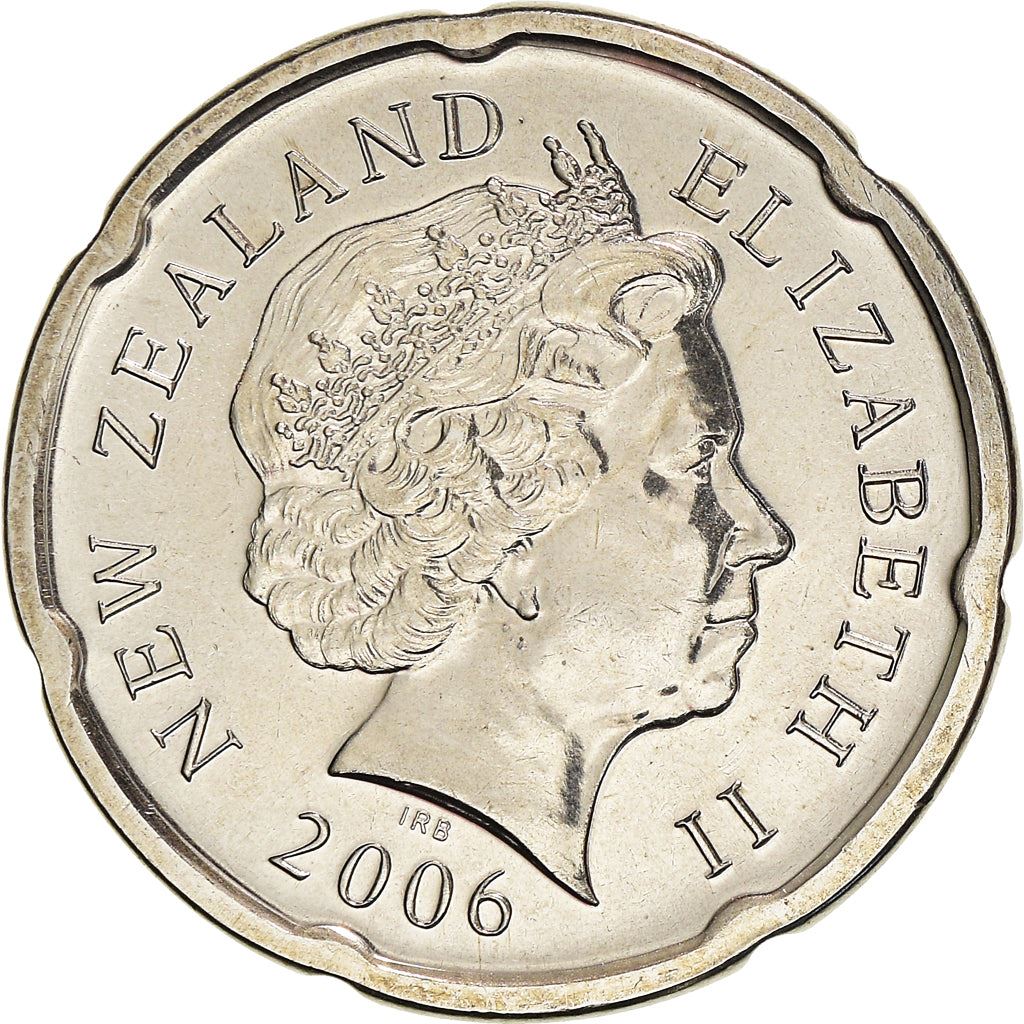 New Zealander 20 Cents Coin | Queen Elizabeth II | Pukaki - Ngati Whakaue Chief | KM118a | 2006 - 2021