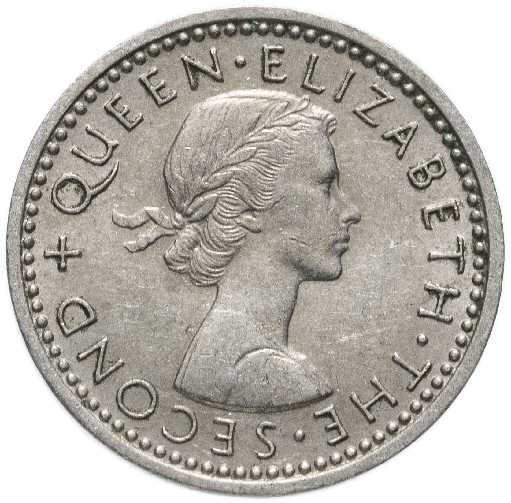 New Zealander 3 Pence Coin | Queen Elizabeth II | Carved Patu | KM25 | 1953 - 1965