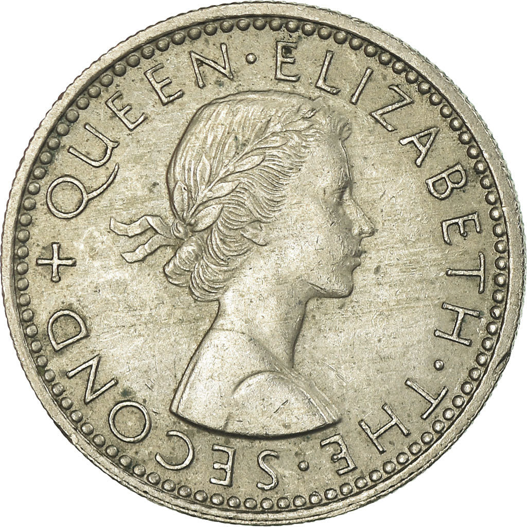 New Zealander 6 Pence Coin | Queen Elizabeth II | Huia Bird | KM26 | 1953 - 1965