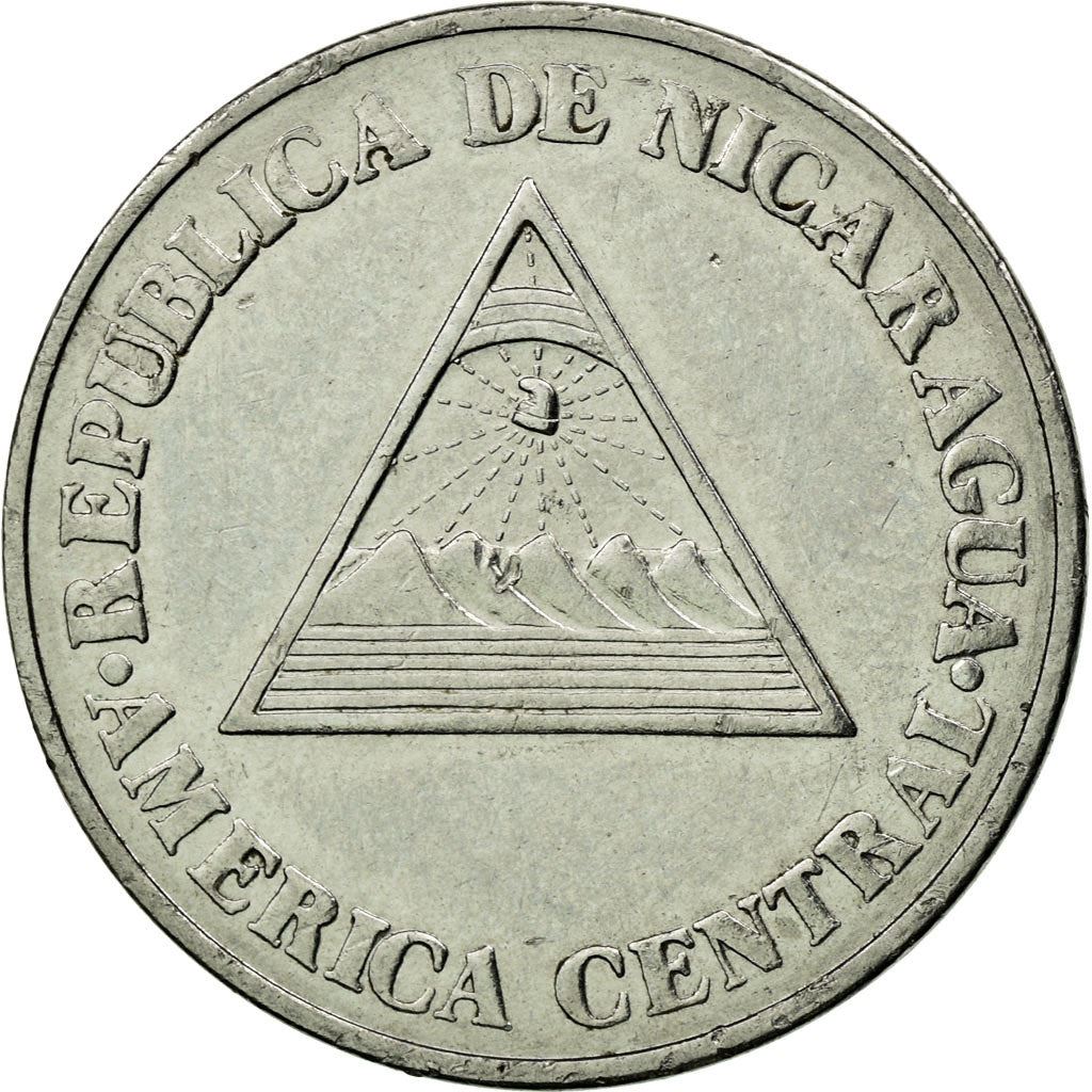 Nicaragua Coin Nicaraguan 50 Centavos Coin | Peace Dove | Map | KM83 | 1994