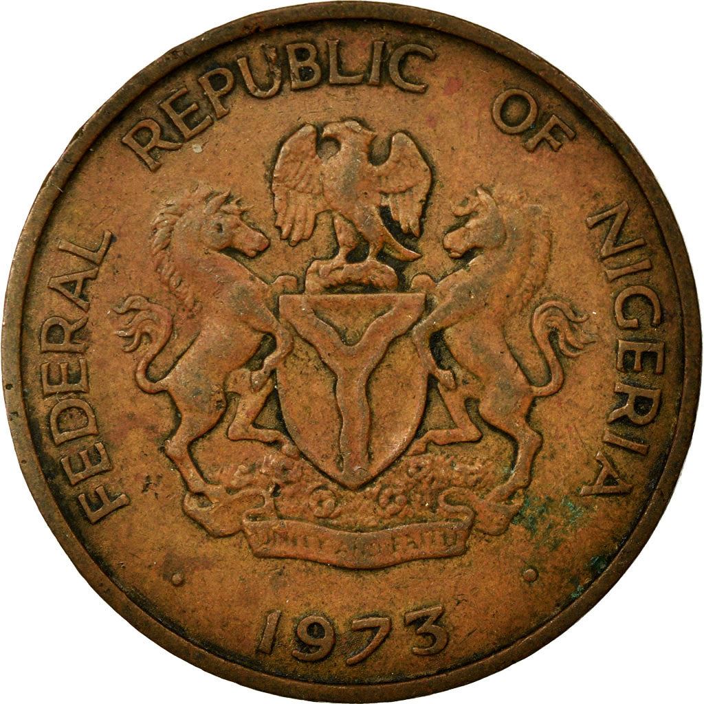 Nigeria | 1 Kobo Coin | Oil wells | Km:8.1 | 1973 - 1974