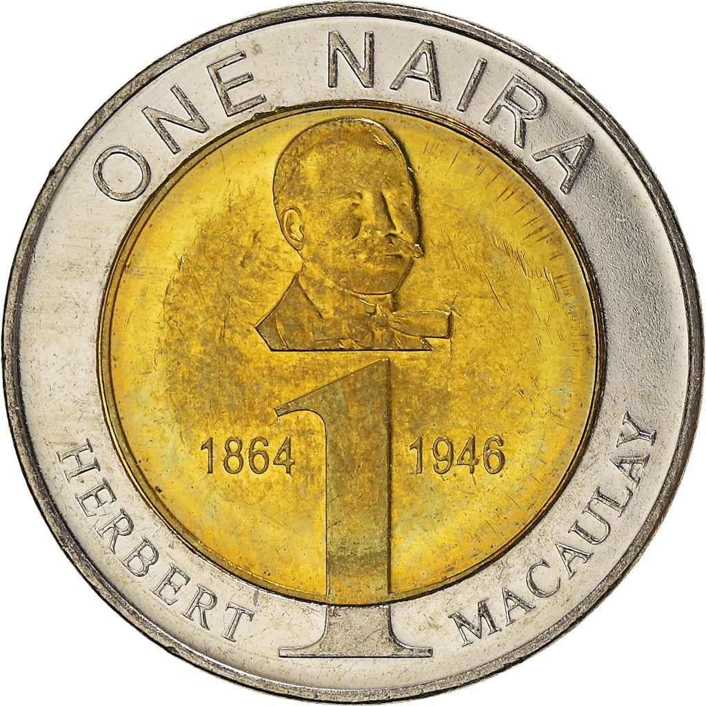 Nigeria | 1 Naira Coin | Herbert Macaulay | Km:18 | 2006