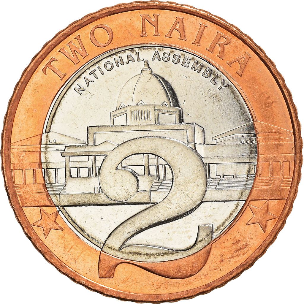 Nigeria Coin | 2 Naira | National Assembly Building | Abuja | KM19 | 2006