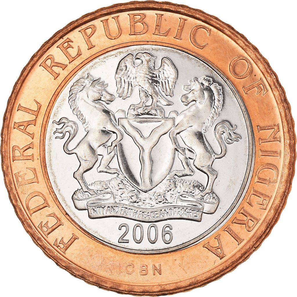 Nigeria Coin | 2 Naira | National Assembly Building | Abuja | KM19 | 2006