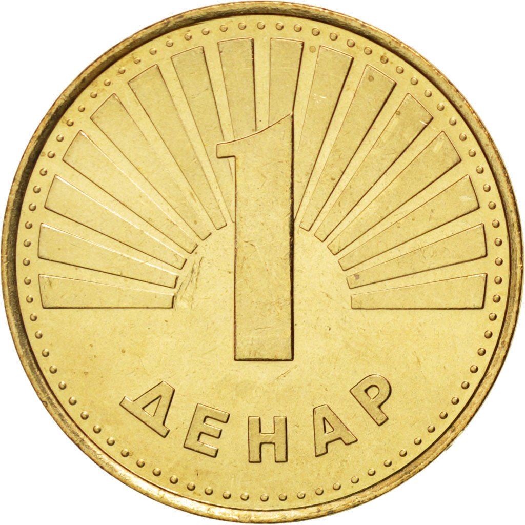 North Macedonia 1 Denar Coin | Sarplaninac | KM2 | 1993 - 2014