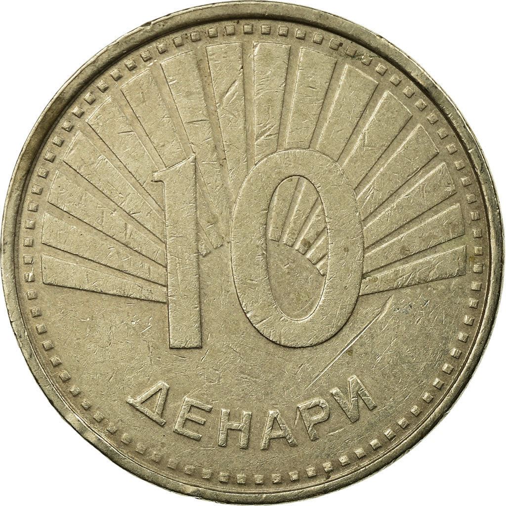 North Macedonia 10 Denari Coin | Peacock | KM31 | 2008 - 2017