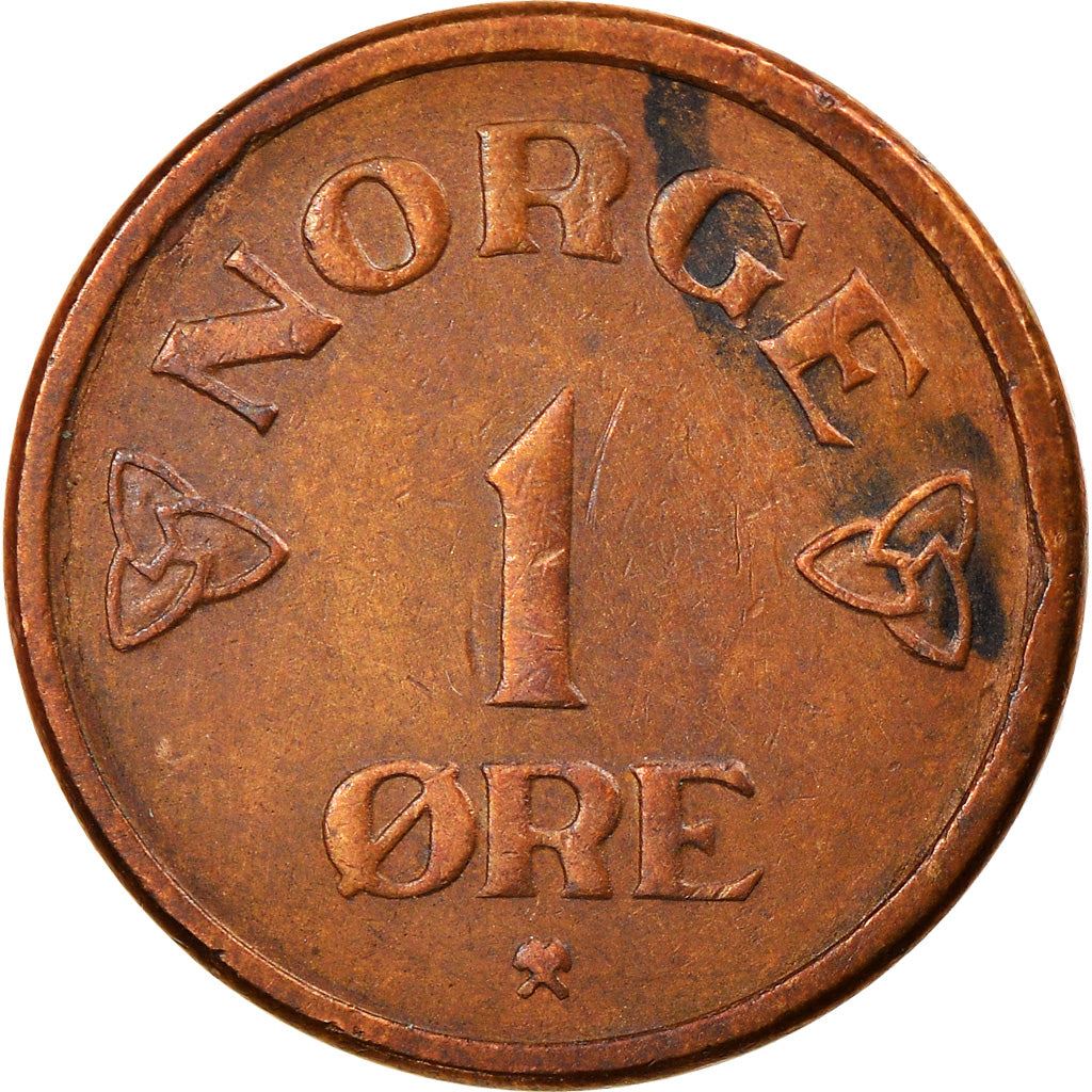 Norway | 1 Ore Coin | Haakon VII | KM398 | 1952 - 1957