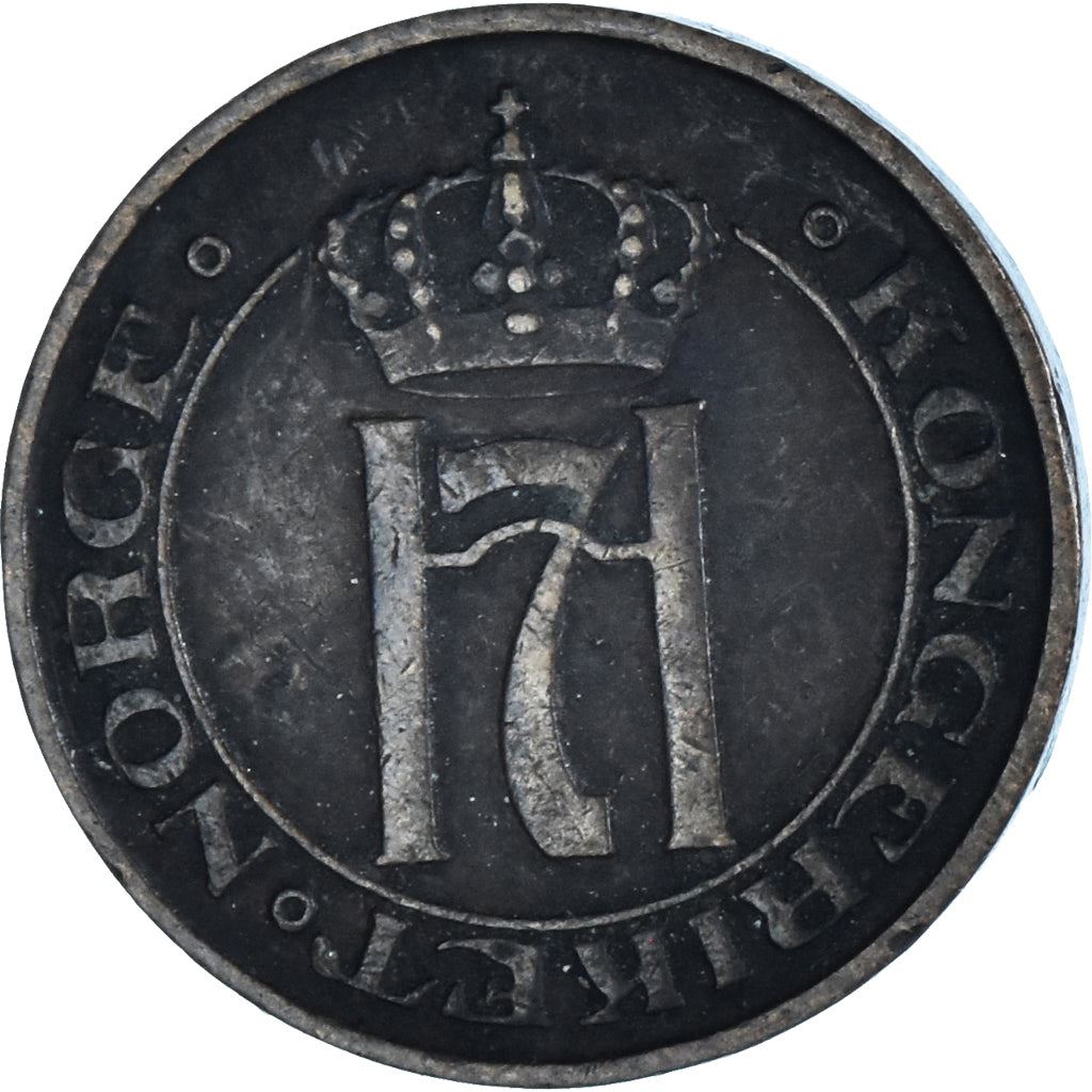 Norway 1 Øre - Haakon VII Coin KM367 1908 - 1952