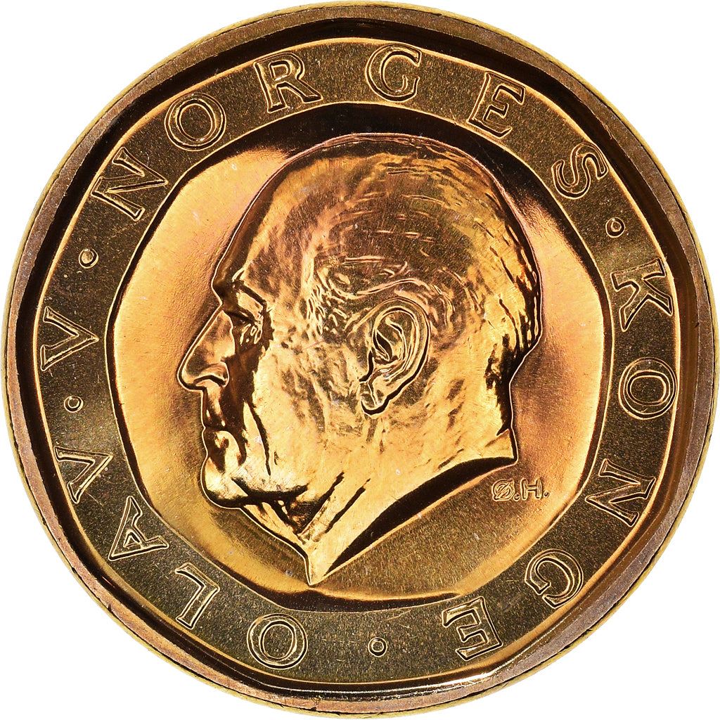 Norway 10 Kroner Coin | Olav V | KM427 | 1983 - 1991