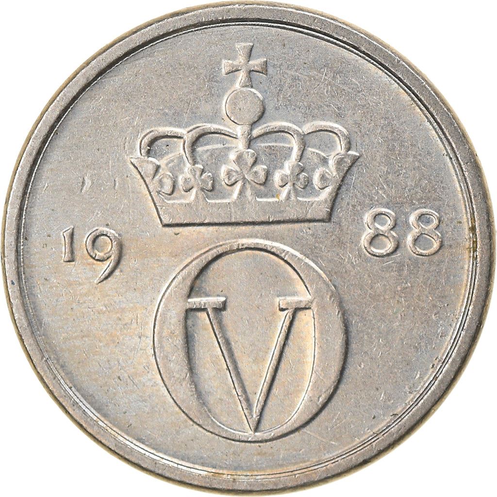 Norway 10 Øre - Olav V Coin KM416 1974 - 1991