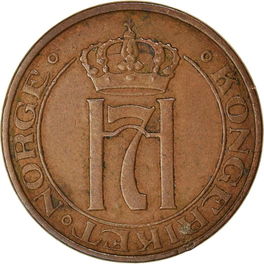 Norway 2 Øre - Haakon VII Coin KM371 1909 - 1952