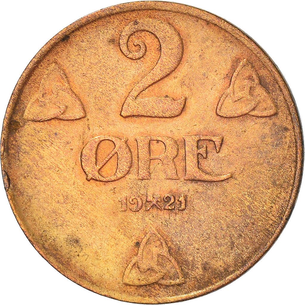 Norway 2 Øre - Haakon VII Coin KM371 1909 - 1952