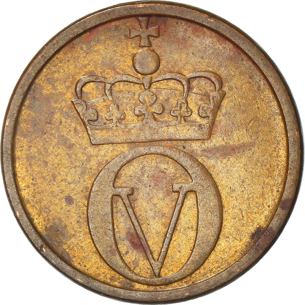 Norway 2 Øre - Olav V large letters Coin KM410 1959 - 1972