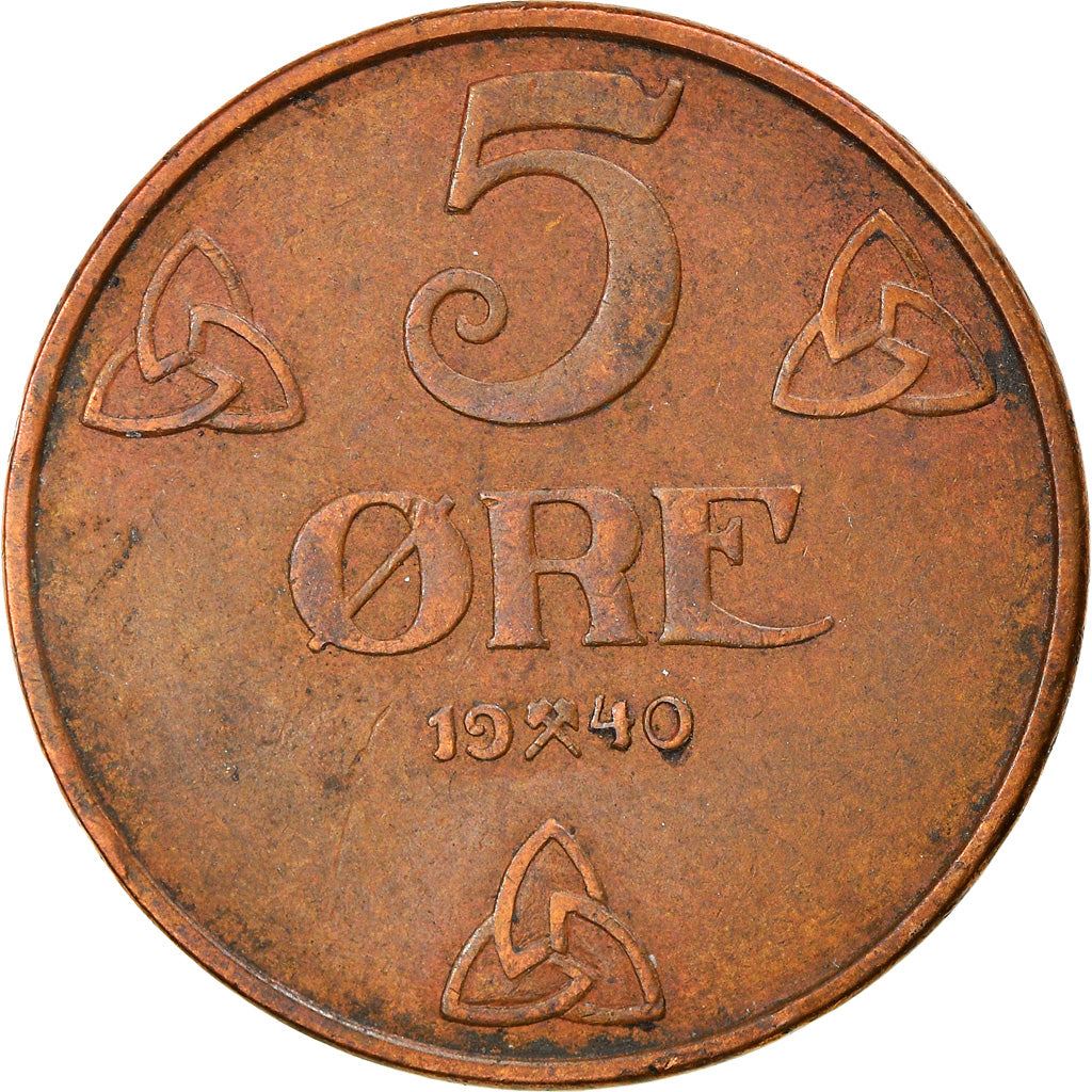 Norway | 5 Ore Coin | Haakon VII | KM368 | 1908 - 1952