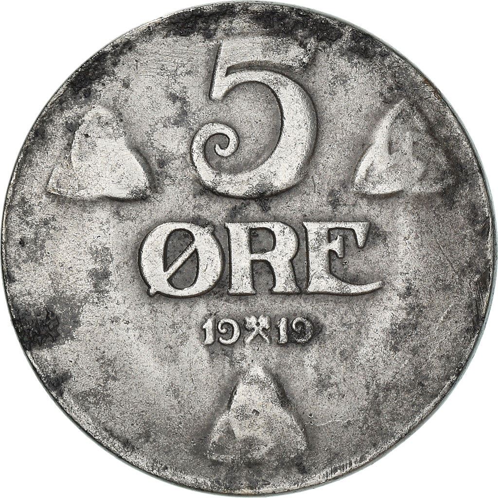 Norway | 5 Ore Coin | Haakon VII | KM368a | 1917 - 1920