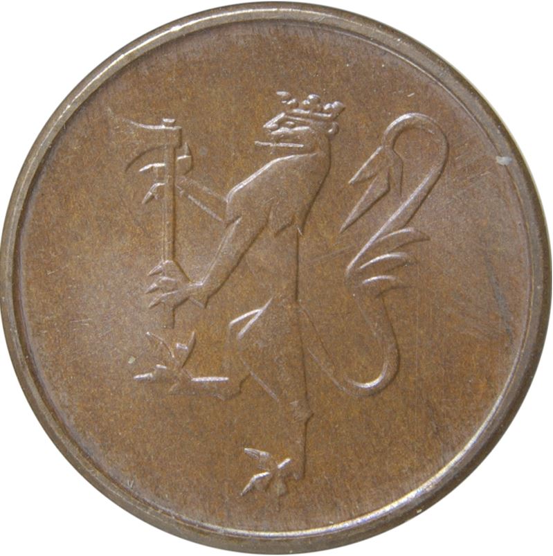 Norway 5 Øre - Olav V Coin KM415 1973 - 1982